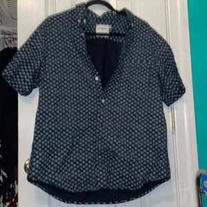 Mens Large GOODFELLOW AND CO short sleeve front button down